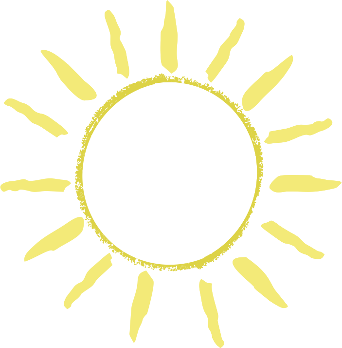 gemalte Sonne